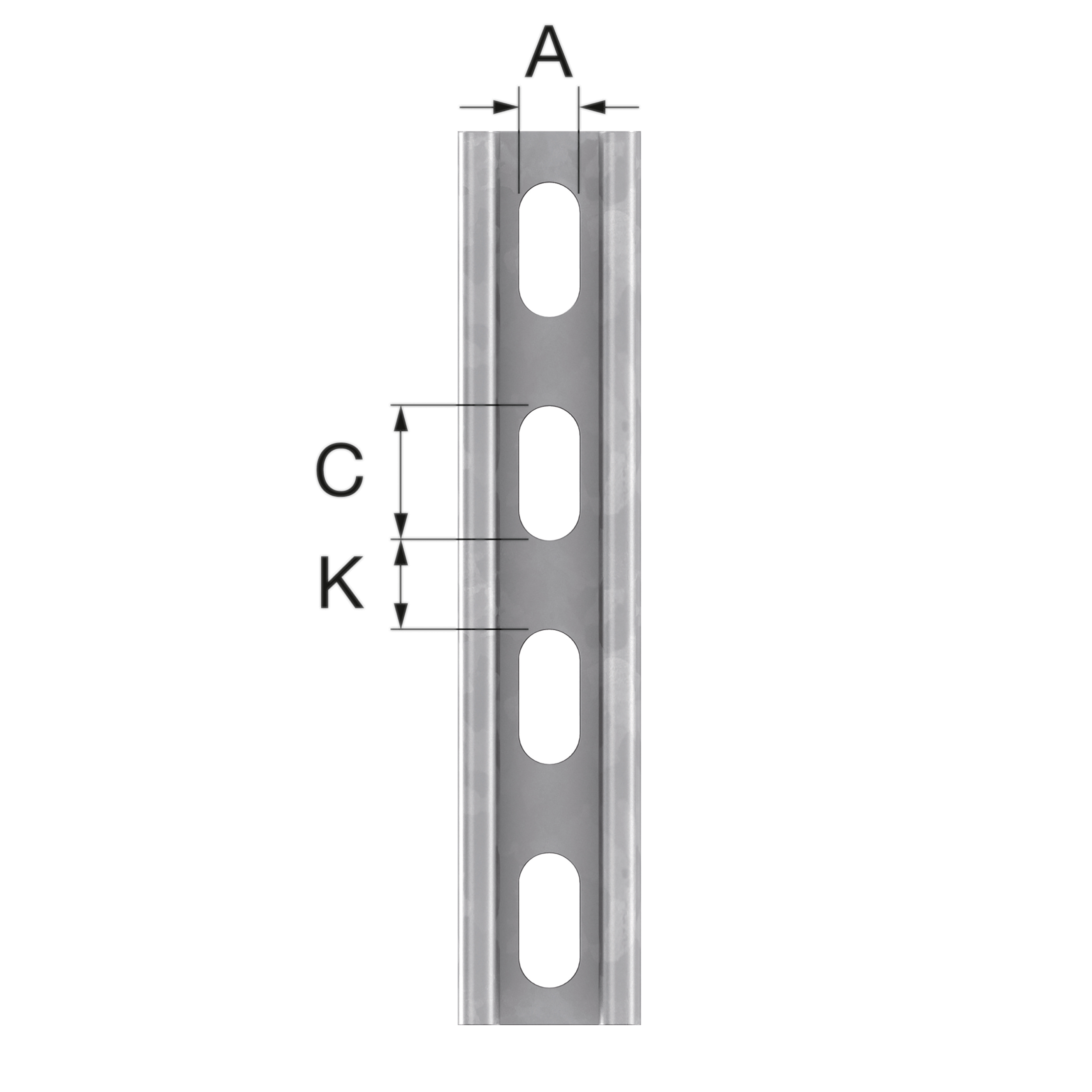 S5232 Rails FastFix STRUT rail S8225 6m HDG
