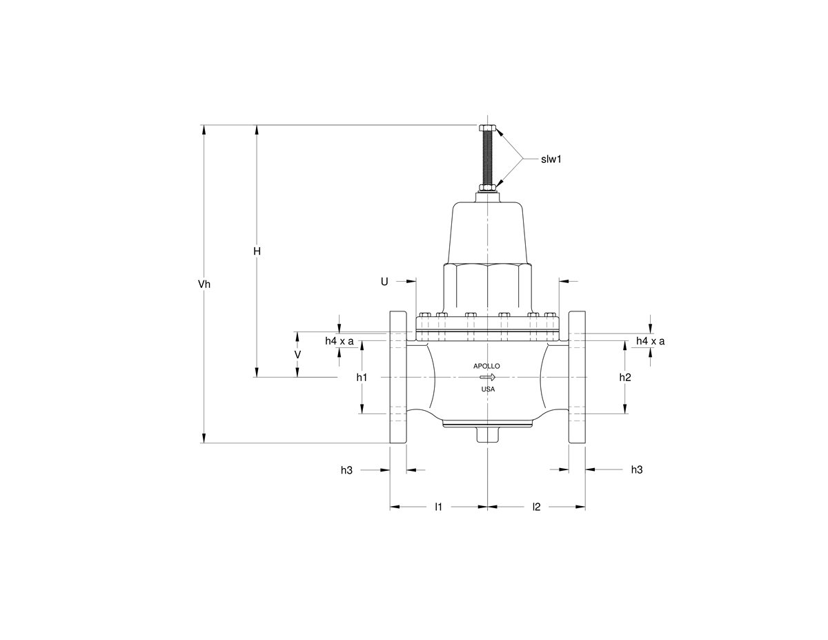 Apollo High Capacity Pressure Reducing Valves (2 x Flange) 36H70X00 Aalberts IPS US