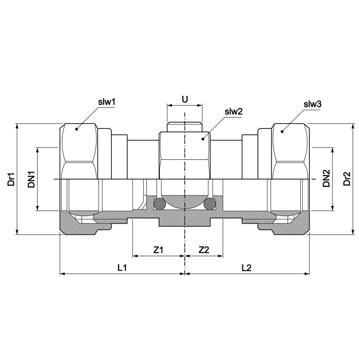 Chromium Plated Straight Pattern Brass Service Valve