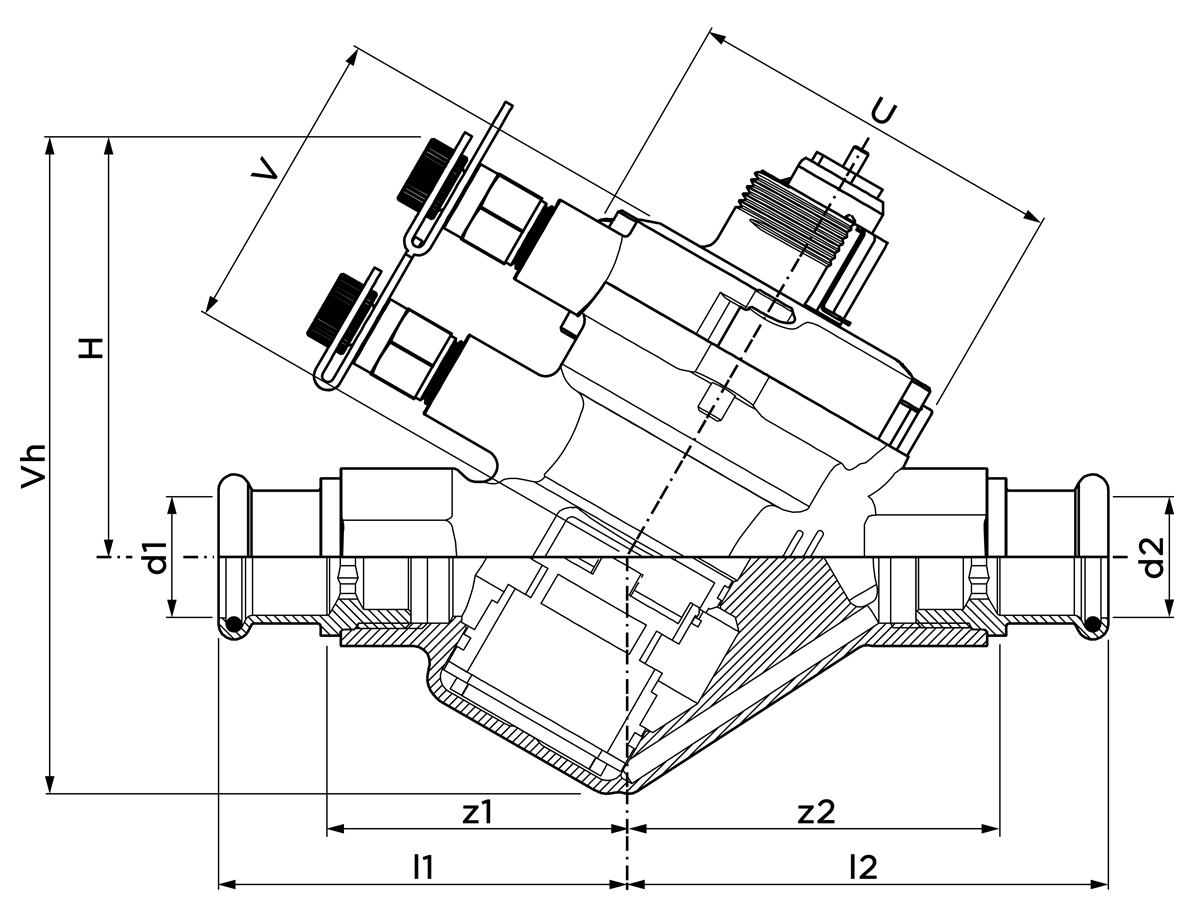 VSH XPress ProFlow dynamic balancing valve PICV