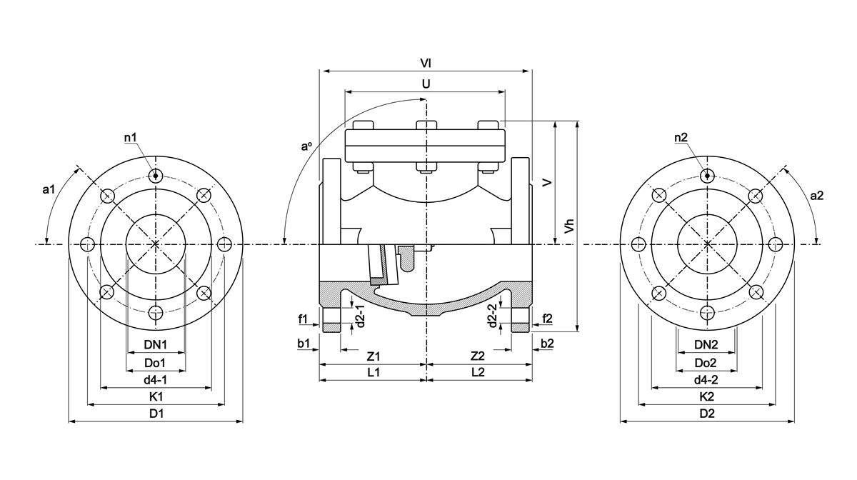 Pegler Check valve swing type (2x flange)