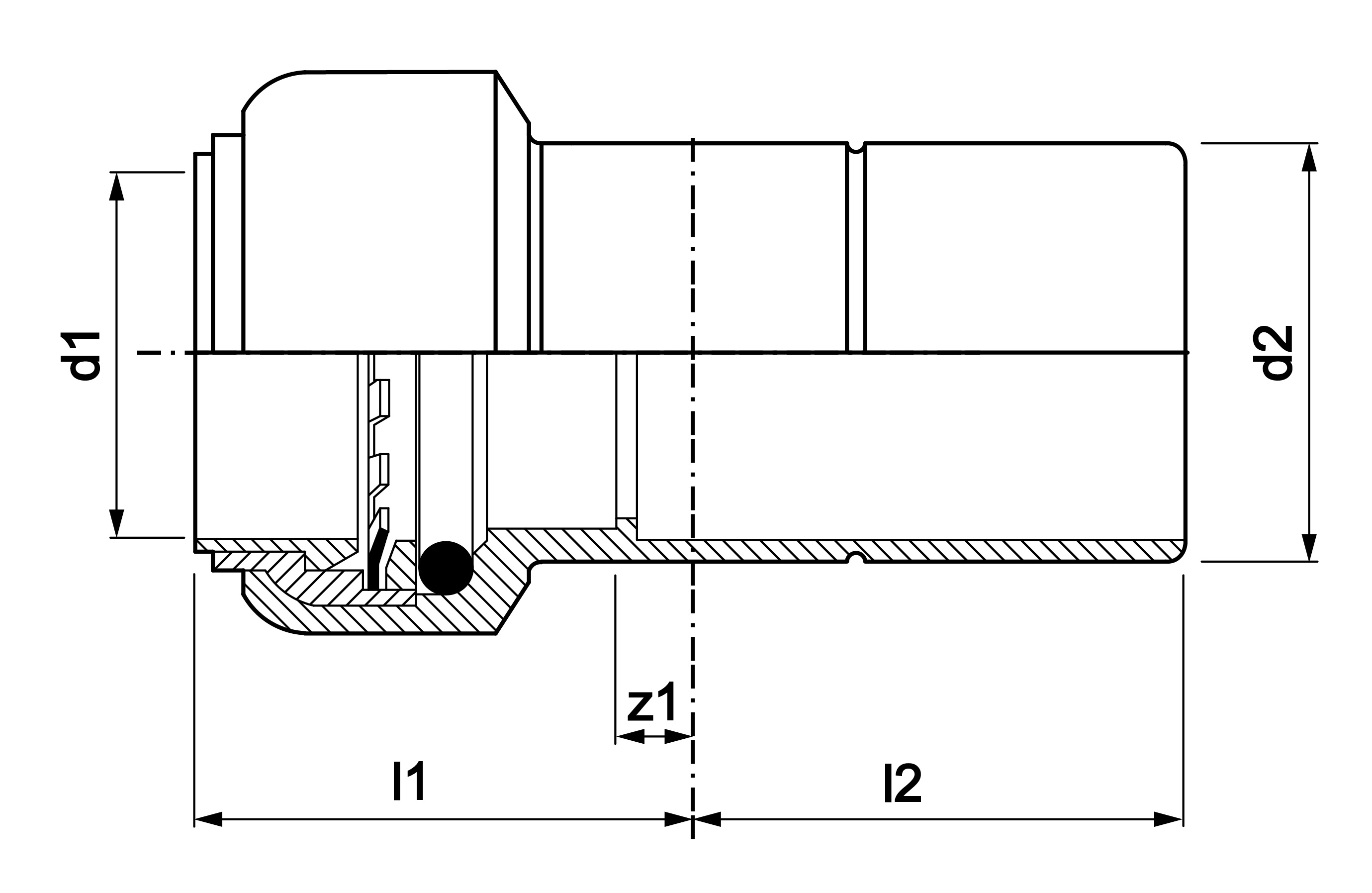 Push Fit Straight Connector