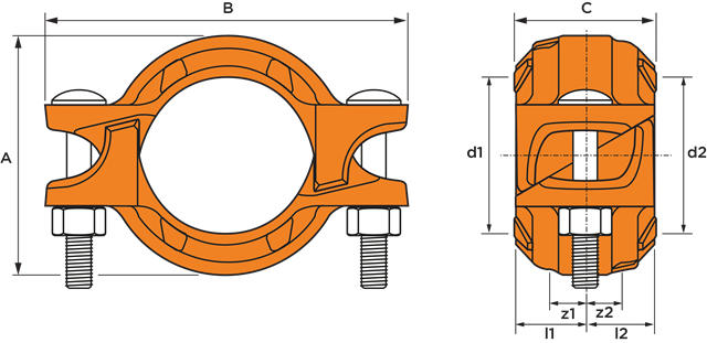 Quick Rigid Joint VSH Shurjoint quick install rigid coupling (2 x groove)