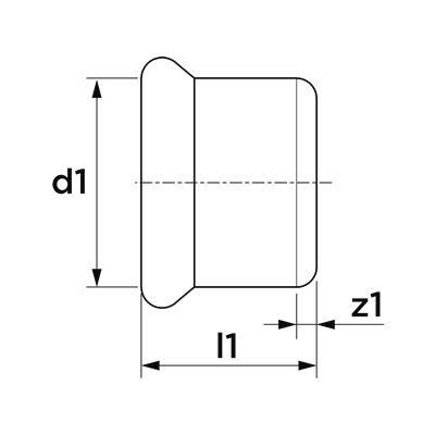 Technical drawing for VSH XPress Koper eindkoppeling F 12
