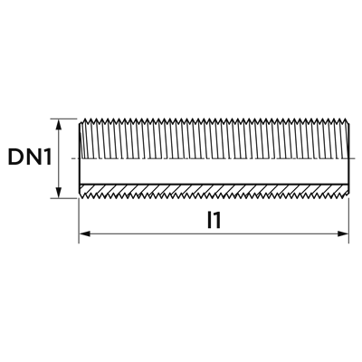 Technical drawing for VSH Draad draadeind (2 x buitendraad)
