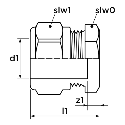 Technical drawing for VSH Super eindkoppeling voordeelbox