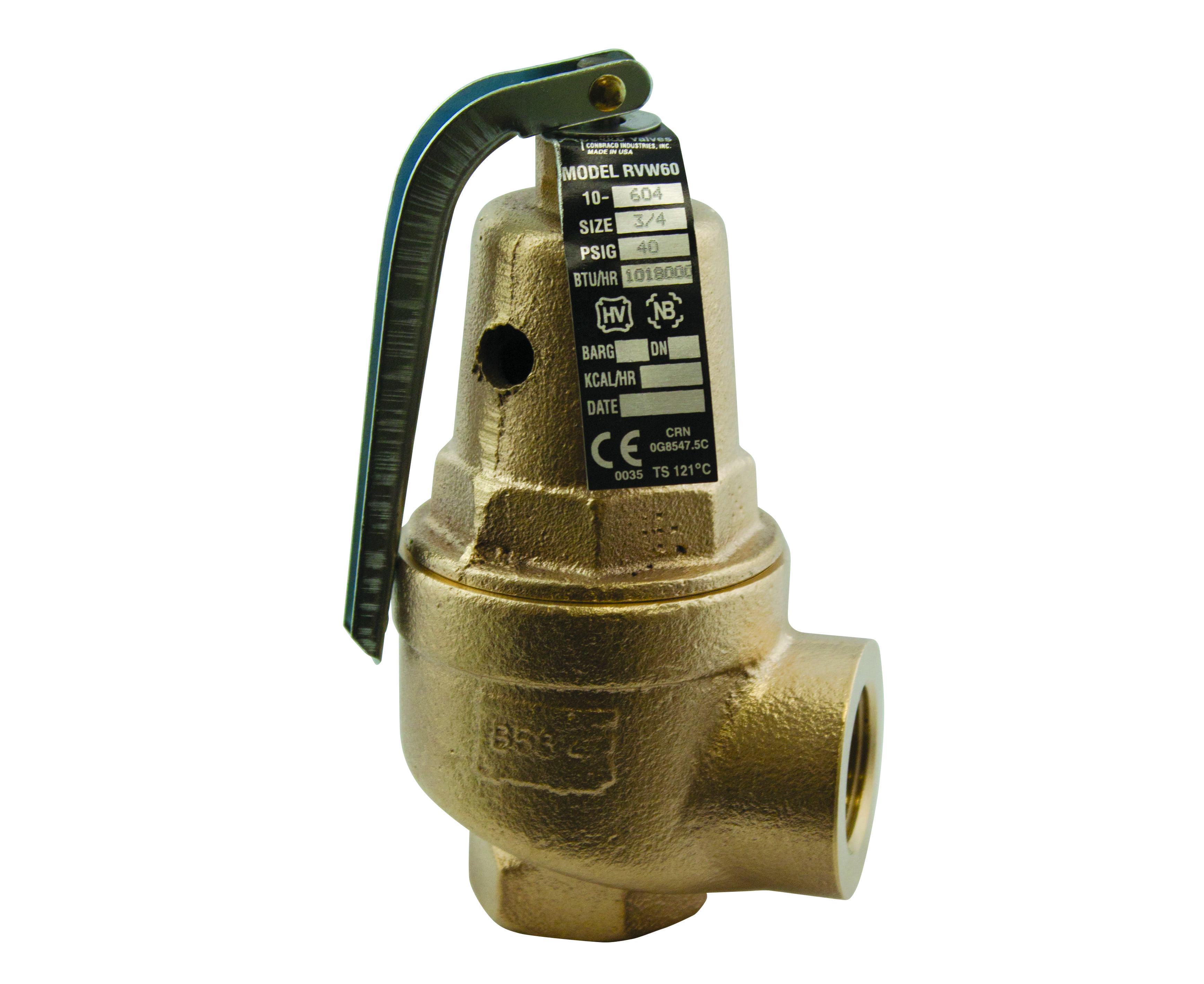 Preview image for Apollo Bronze Safety Relief Valve with Oversized Outlet, 3/4" x 1" (2 x FNPT)