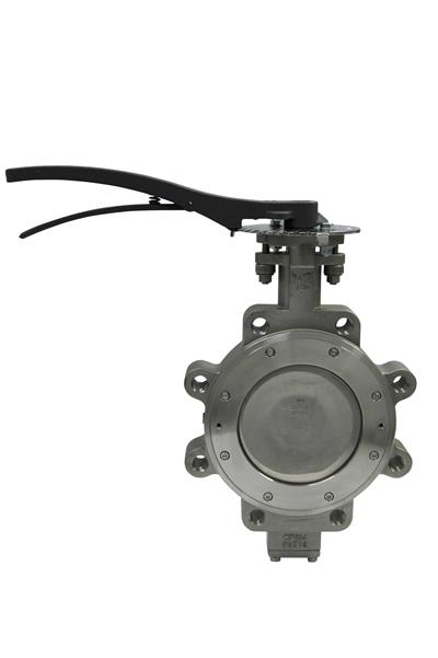 Product Image for Apollo Class 300 Carbon Steel Butterfly Valve with Stainless Steel Disc, 17-4 PH SS Stem & Pin, RTFM Seats, Standard Service, Worm Gear Operator (2 x Lug Type)