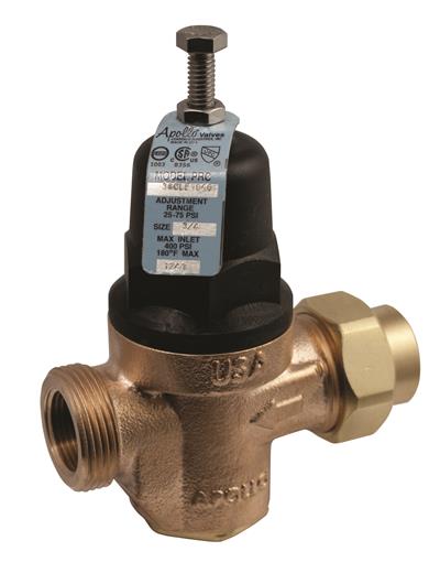 Product Image for Apollo Compact Lead Free Water Pressure Reducing Valves with Gauge (Union FNPT x FNPT)