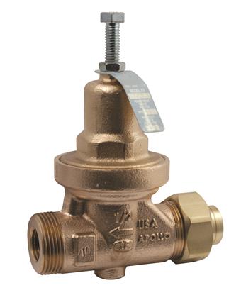 Product Image for Apollo Lead Free Water Pressure Reducing Valves with Gauge Port (Union FNPT x FNPT)