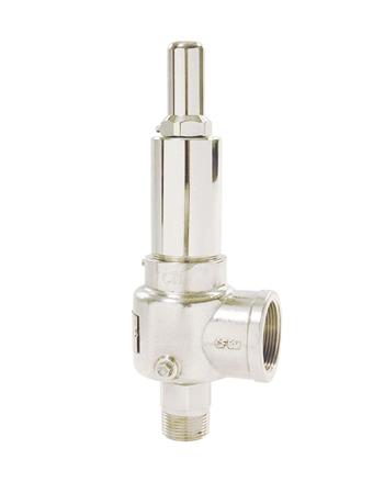 Product Image for Apollo Sec VIII Air/Gas Bronze Safety Relief Valve with Brass Trim, Screwed Cap, PCTFE Seat, Default Setting w/ Test Reports, 1/2" x 3/4" (MNPT x FNPT)