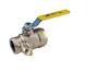Thumbnail for Apollo Bronze 2 Piece Full Port Gas Ball Valve with 1/4" Double Side Tap, Tee Handle (2 x FNPT)