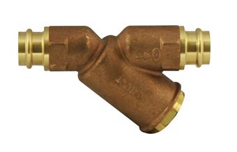 Product Image for Apollo Lead Free Bronze Wye Strainer with Tapped Cap with Plug 2" (2 x Press)