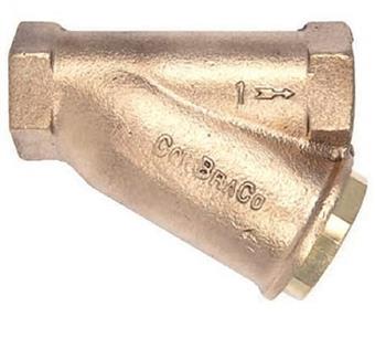 Product Image for Apollo Bronze Wye Strainer with Tapped Cap with Ball Valve (2 x FNPT)