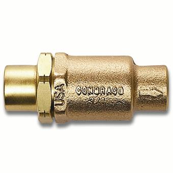 Product Image for Apollo Bronze In-Line Soft Seat Check Valve with 10 psig Opening Pressure (2 x Solder)