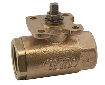 Product Image for Apollo Actuator Ready 2 Piece Bronze Ball Valve with 250# Steam Trim 1" (2 x FNPT)