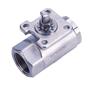 Thumbnail for Apollo 2 Piece Standard Port Stainless Steel Ball Valve, Actuator Ready with Bare Stem Grounded, Latch Lock Handle (2 x FNPT)