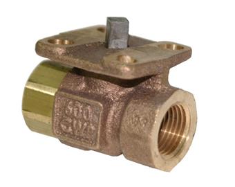 Product Image for Apollo Full Port Bronze 2 Piece Ball Valve with Viton O-Ring 1" (2 x FNPT)