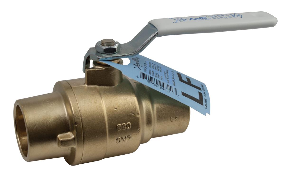 Apollo Full Port Lead Free Brass Ball Valves with 21/4" Stem Extension