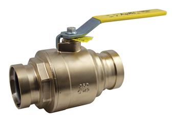 Product Image for Apollo Brass 2 Piece Full Port Ball Valve with Standard Configuration (2 x Press)