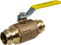 Thumbnail for ApolloPress Bronze 2 Piece Full Port Ball Valve with 2-1/4" Stem Extension, Tee- Handle (Press x Hose)