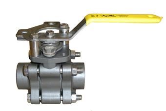 Product Image for Apollo Carbon Steel 3 Piece Full Port Low Temperature Class 600 Ball Valve with UL Listed 1" (2 x Socket Weld)