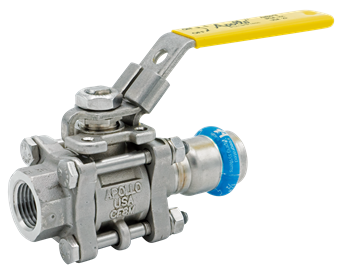 Product Image for Apollo SmartPress AISI316 3 Piece Ball Valve HNBR (press x FPT)