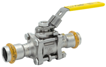 Product Image for Apollo SmartPress AISI316 3 Piece Ball Valve HNBR FF 1"