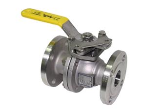 Product Image for Apollo Stainless Steel Full Port Ball Valve TFM 1600 Seats, PTFE Chevron Packing, Spiral Wound PTFE Body Seal, PEEK Bearing, Tagged "B82P" 3" (2 x Flange)