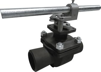 Product Image for Apollo Stainless Steel Class 300 Standard Port Top Entry Ball Valve with 316L SS Trim, UHMWPE Seats, Graphite Packing, Spiral Wound Graphite Gasket, Live Loaded (Gear,Actuator) (2 x Butt-Weld)