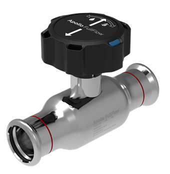 Product Image for Apollo FullFlow Carbon ball valve gear-handle (2 x press)