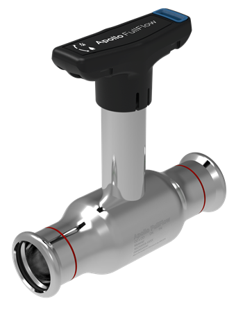 Product Image for Apollo FullFlow Staalverzinkt kogelafsluiter met verlengde spindel T-hendel (2 x press)