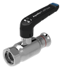 Thumbnail for Apollo FullFlow Carbon ball valve L-handle (press x thread)