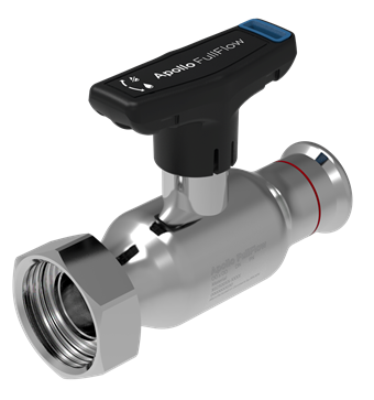 Product Image for Apollo FullFlow Carbon ball valve T-handle (press x union)