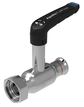 Product Image for Apollo FullFlow Staalverzinkt kogelafsluiter met verlengde spindel L-hendel (press x wartel)
