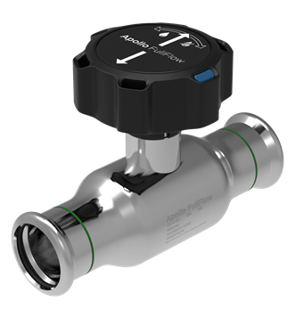 Product Image for Apollo FullFlow RVS kogelafsluiter vertragingsknop (2 x press)