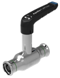 Thumbnail for Apollo FullFlow Stainless ball valve with extended stem L-handle (2 x press)