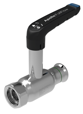 Product Image for Apollo FullFlow RVS kogelafsluiter met verlengde spindel L-hendel (press x draad)