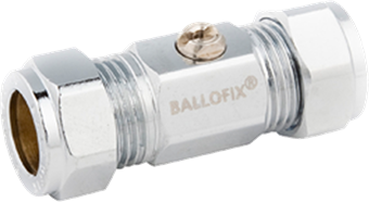 Product Image for Broen Ballofix mini ball valve no handle compression FF 15 (DN15R) Cr