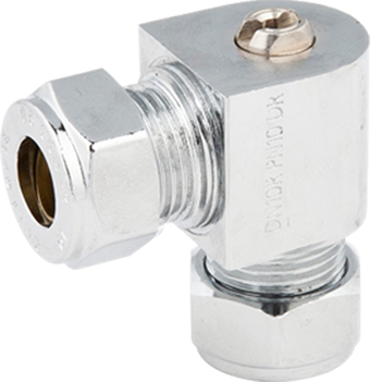 Product Image for Broen Ballofix mini ball valve angle no handle compression FF 15 (DN10R) Cr