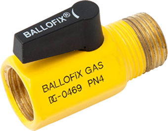 Product Image for Broen Ballofix Gas minikogelkraan (binnendraad x buitendraad)