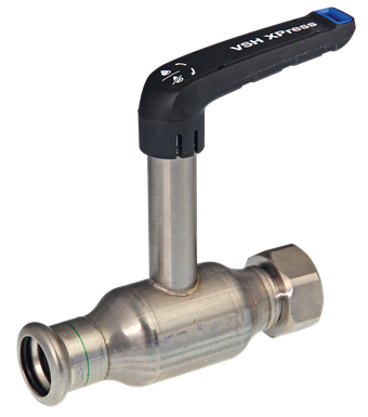 Product Image for VSH XPress FullFlow Stainless ball valve with extended stem (press x union)