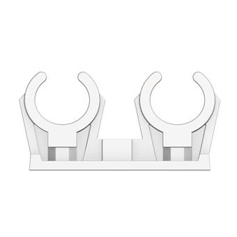 Product Image for KSD clip plastic white