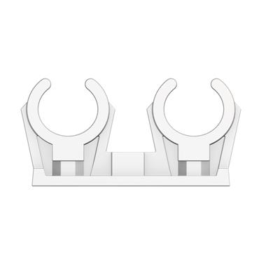 Product Image for FastFix KSD clip 22 plastic white