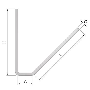 Product Image for RH rail angle