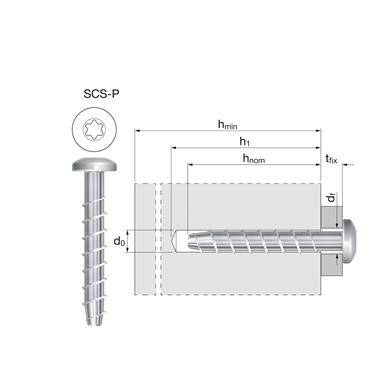 Product Image for SCS concrete screw