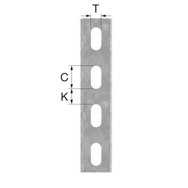 Product Image for STRUT rail HDG