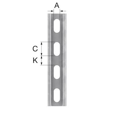 Product Image for STRUT rail HDG