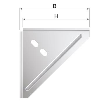 Product Image for FastFix corner bracket VH 210x165x4