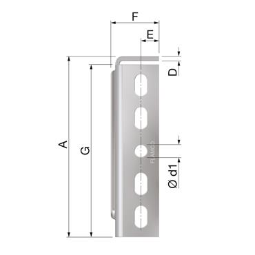 Product Image for FastFix corner bracket VH 210x165x4